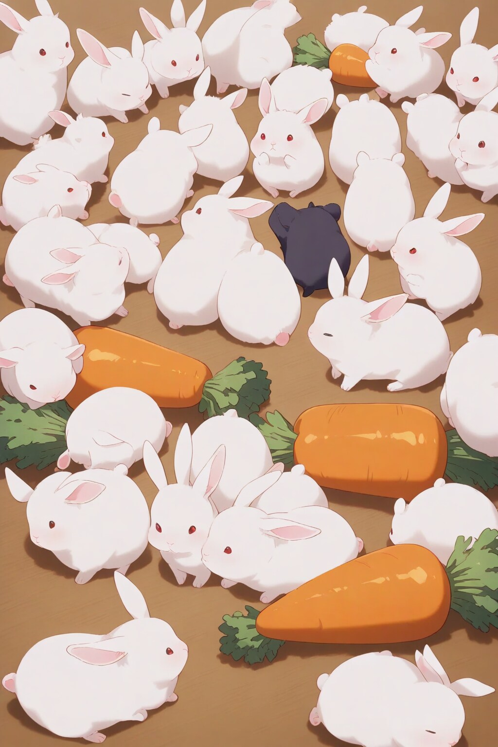 ひしめく毛玉たち