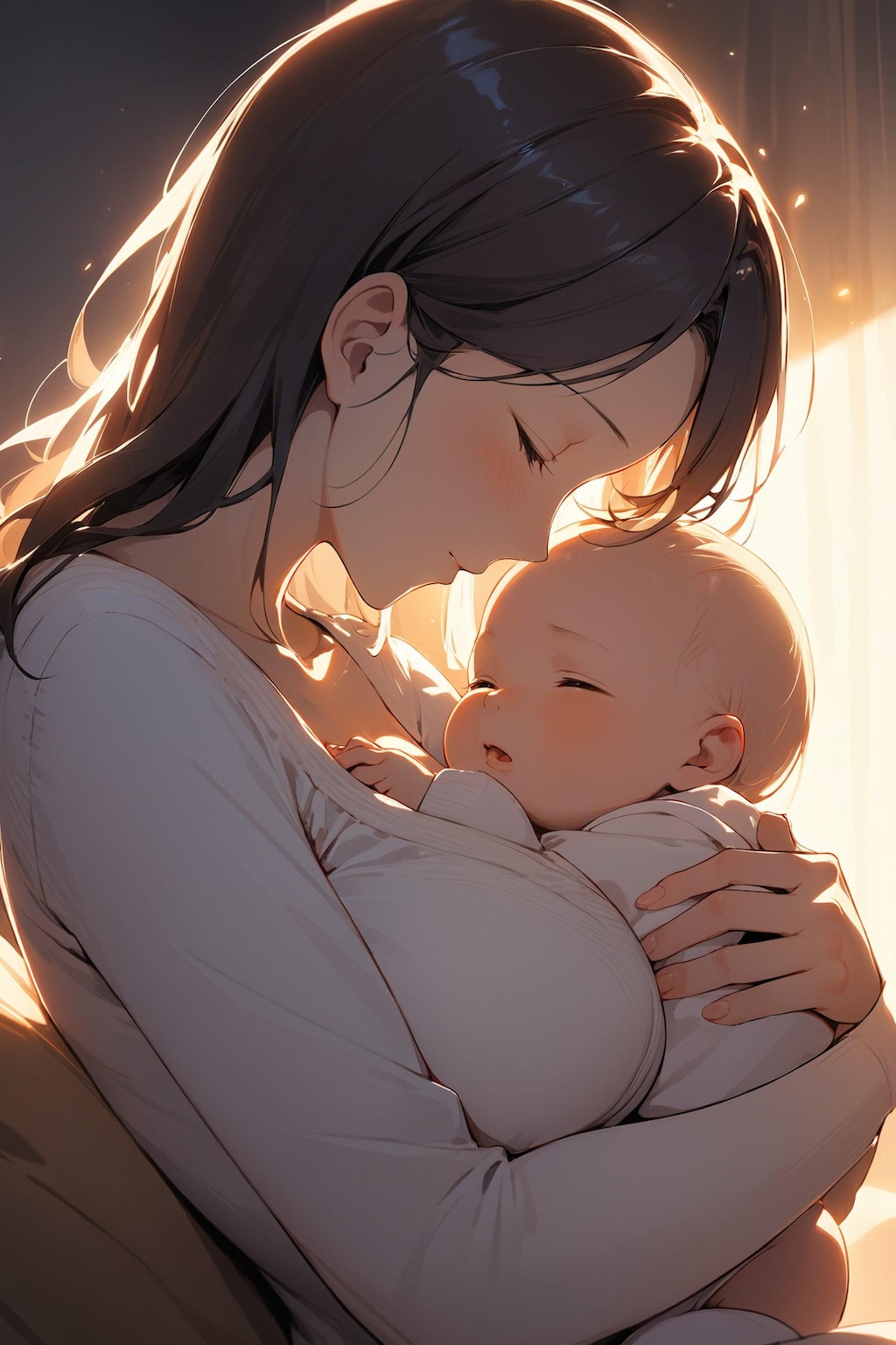 母子でスヤスヤ