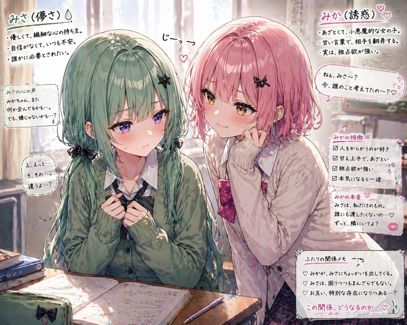 うちの子絡みシーン「みさ×みか」
