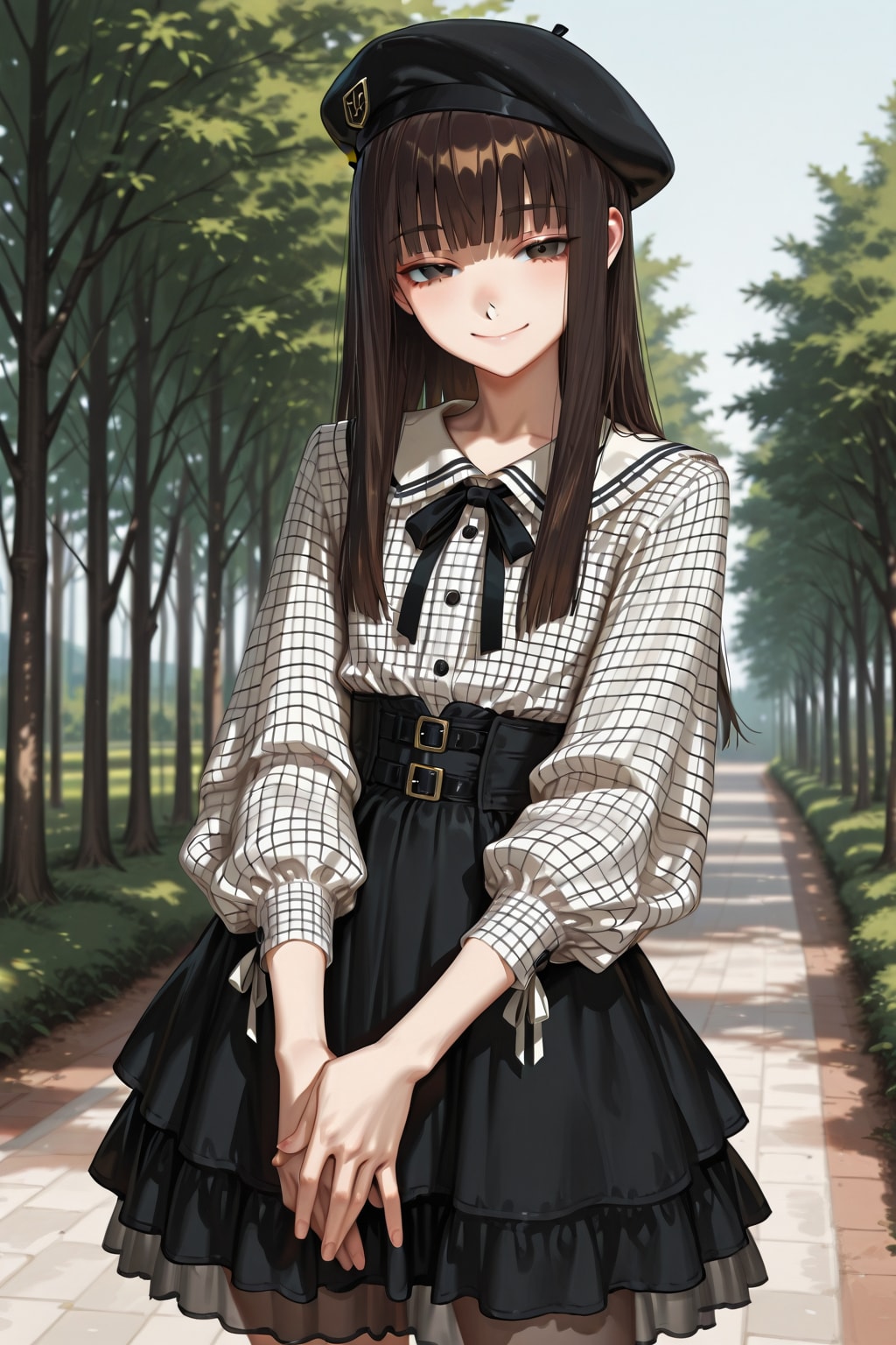 ベレー帽の少女