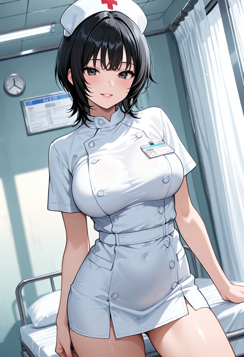 ミニスカナースの神楽静