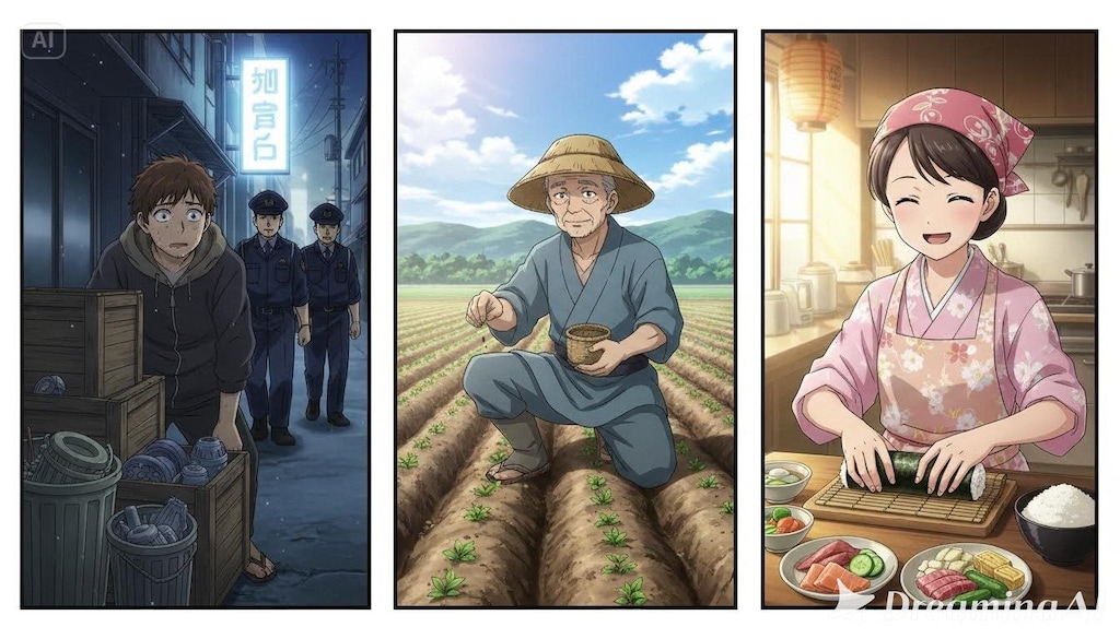 なにかをまくのサムネのぼつがぞう