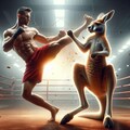 【ネタ】カンガルーとキックボクシング対決 10枚目