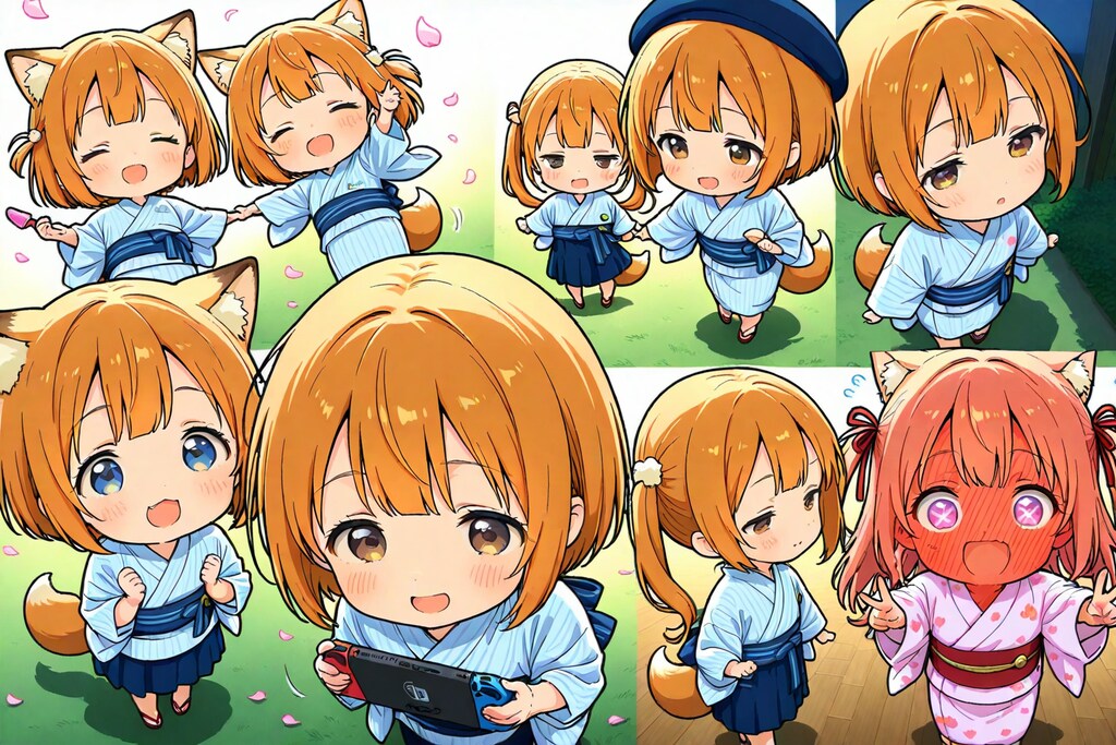 俺はいいから-、ちびちゃん優先で♪。