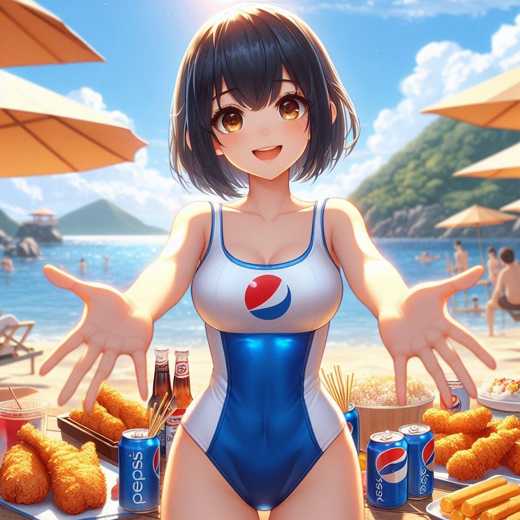 唐揚げとペプシ