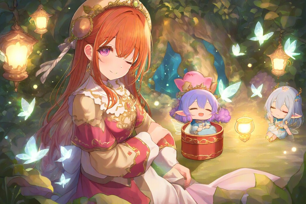 宝箱は妖精の寝床