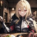 ステーキとブロンドの女騎士さん2 2枚目
