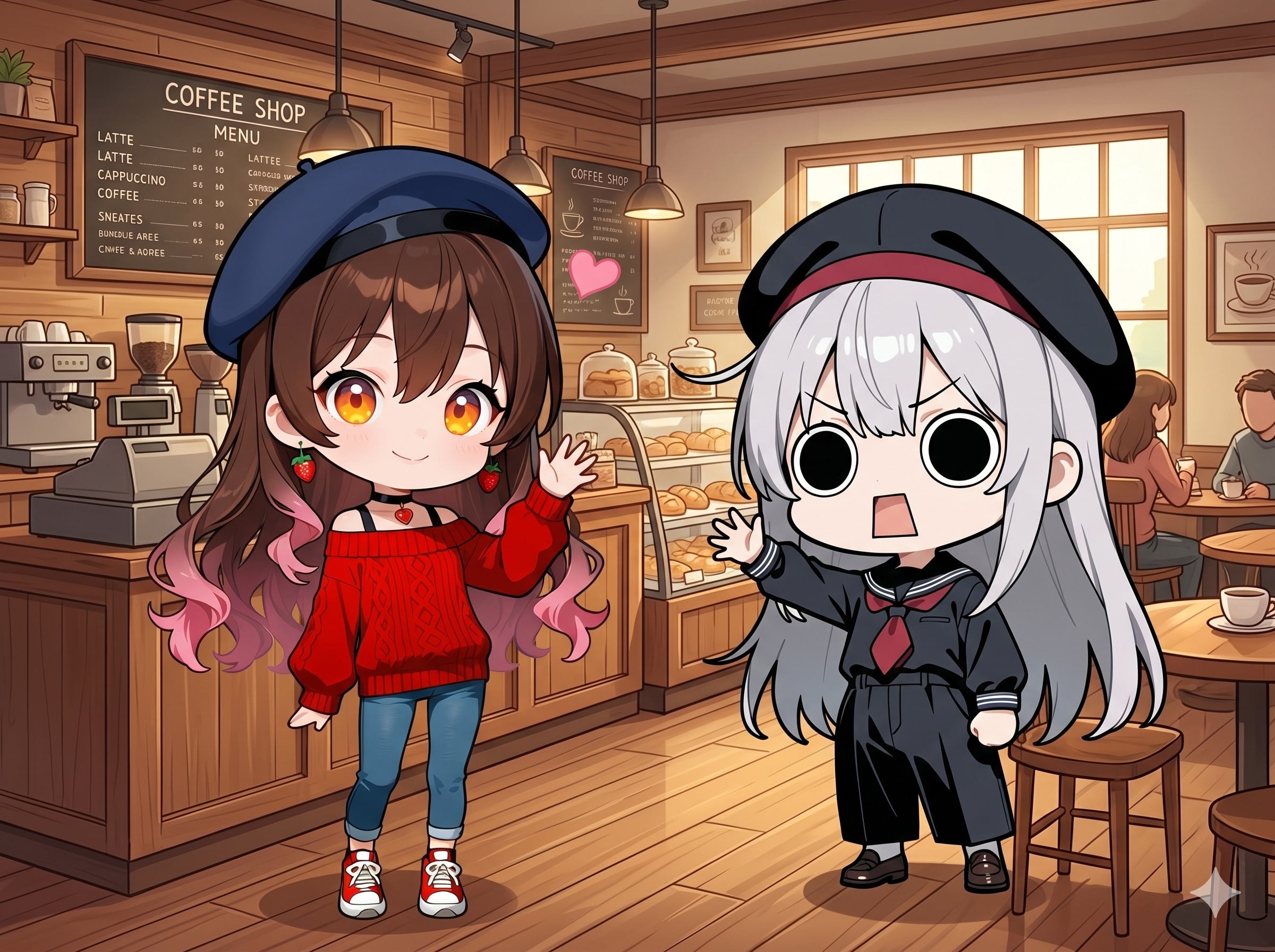 sumiさんと喫茶店で待ち合わせからの発動えらいこっちゃ嬢 | の人気AIイラスト・グラビア