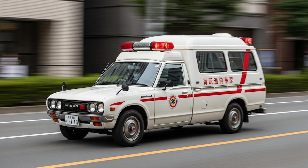 ダットサントラック救急車