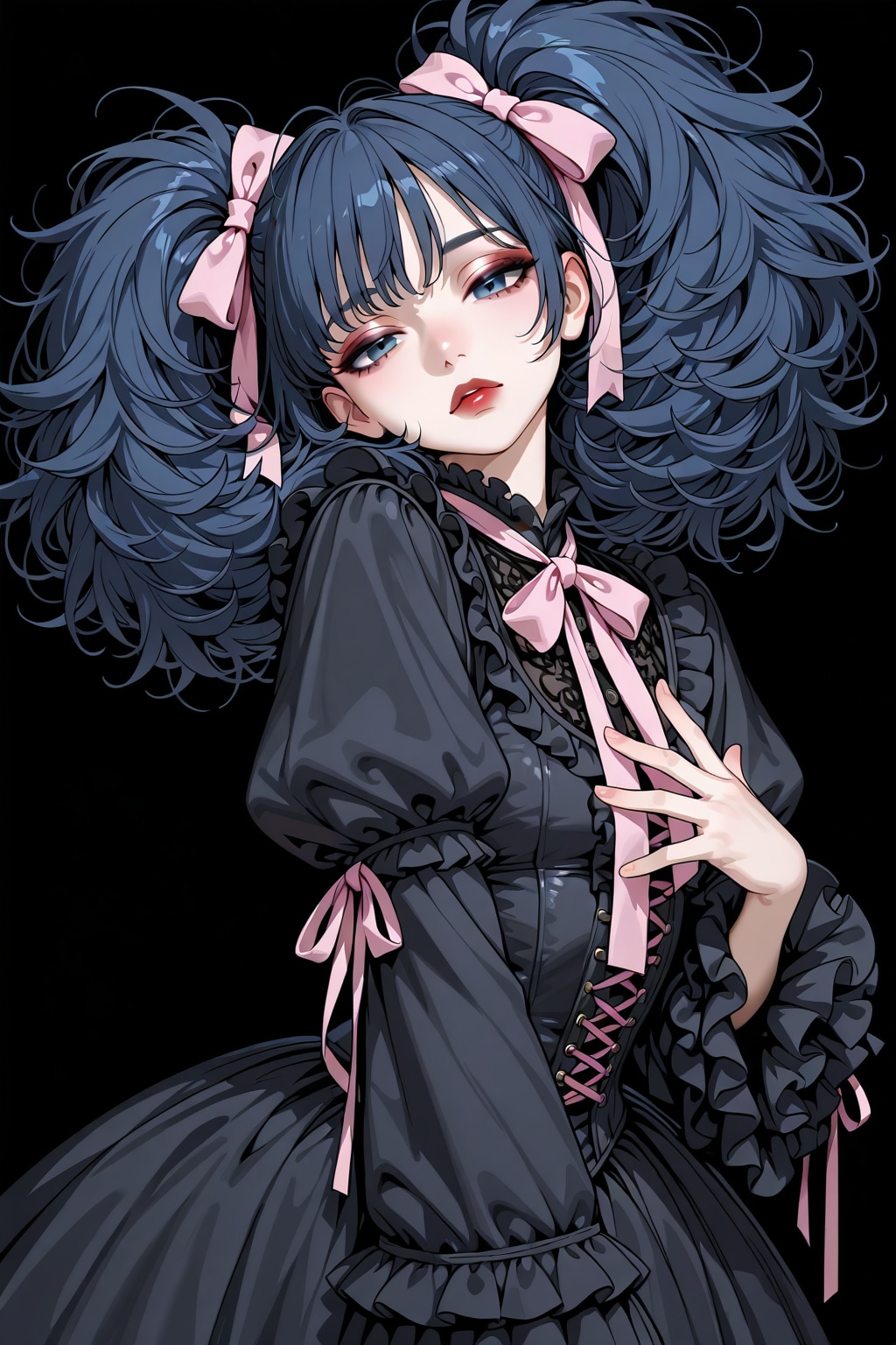 黒×黒ゴシック | の人気AIイラスト・グラビア
