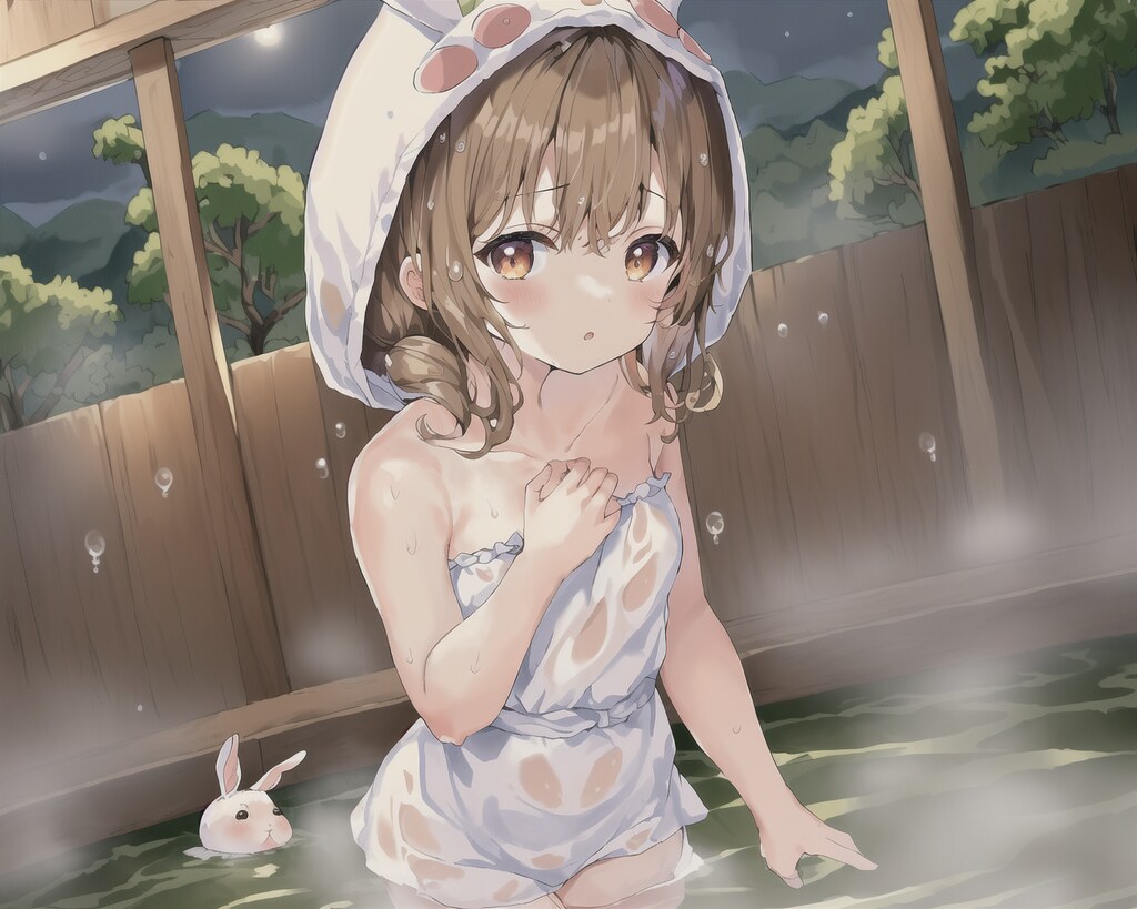 うさみみフード温泉
