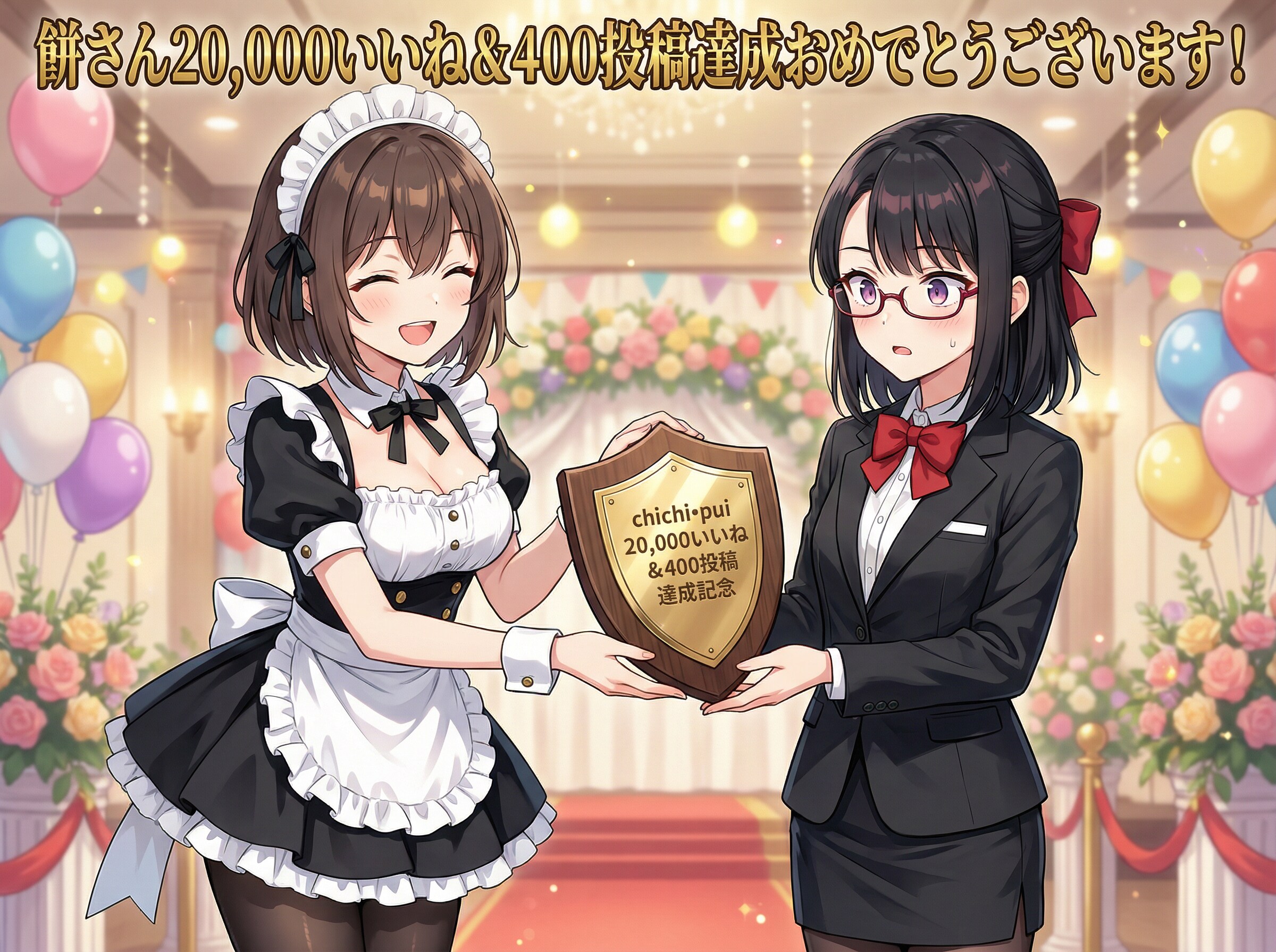 【お祝い】餅さん20,000いいね&400投稿達成おめでとうございます！