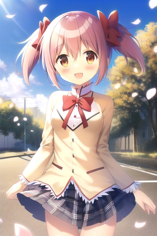 鹿目まどか(風の魔術) | の人気AIイラスト・グラビア