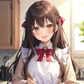 バレンタインチョコ作りをするなごみちゃん🍫💝 2枚目