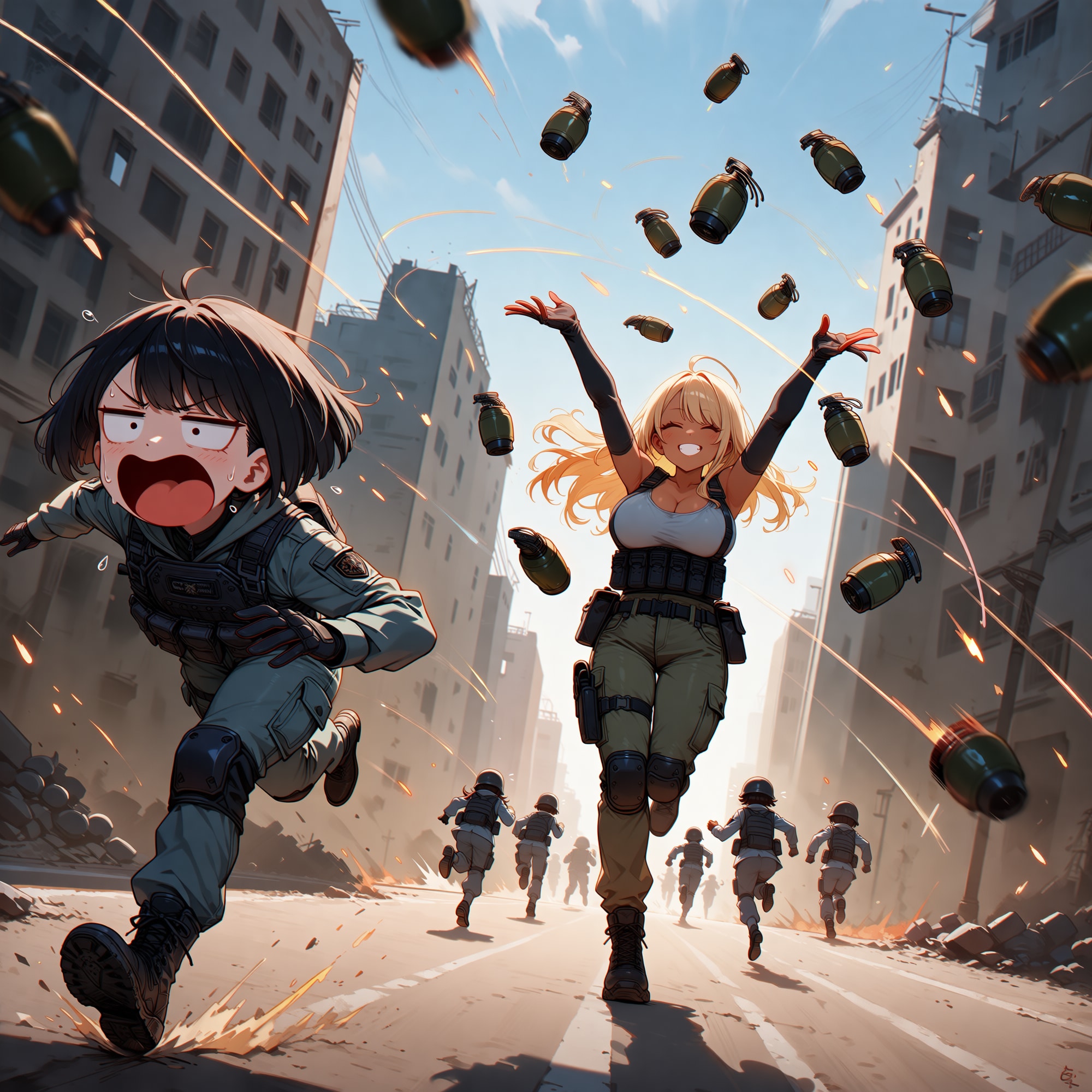 協力プレイで相方に迷惑をかける黒ギャル | の人気AIイラスト・グラビア