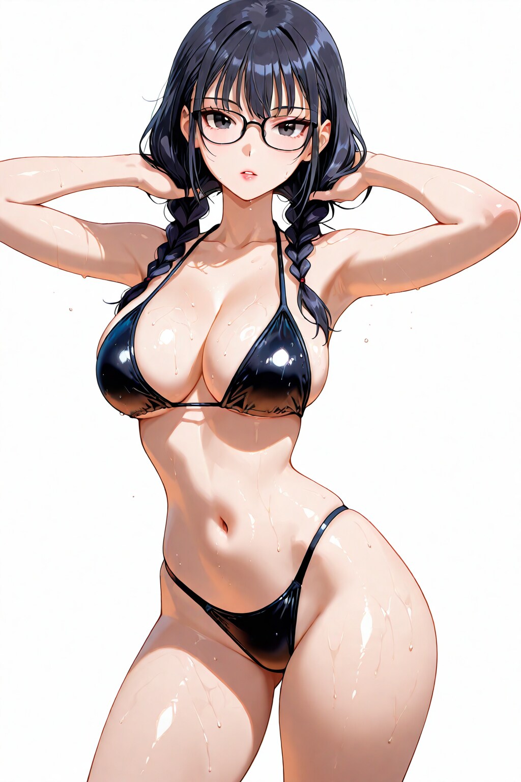 眼鏡三つ編み蓼科杏樹