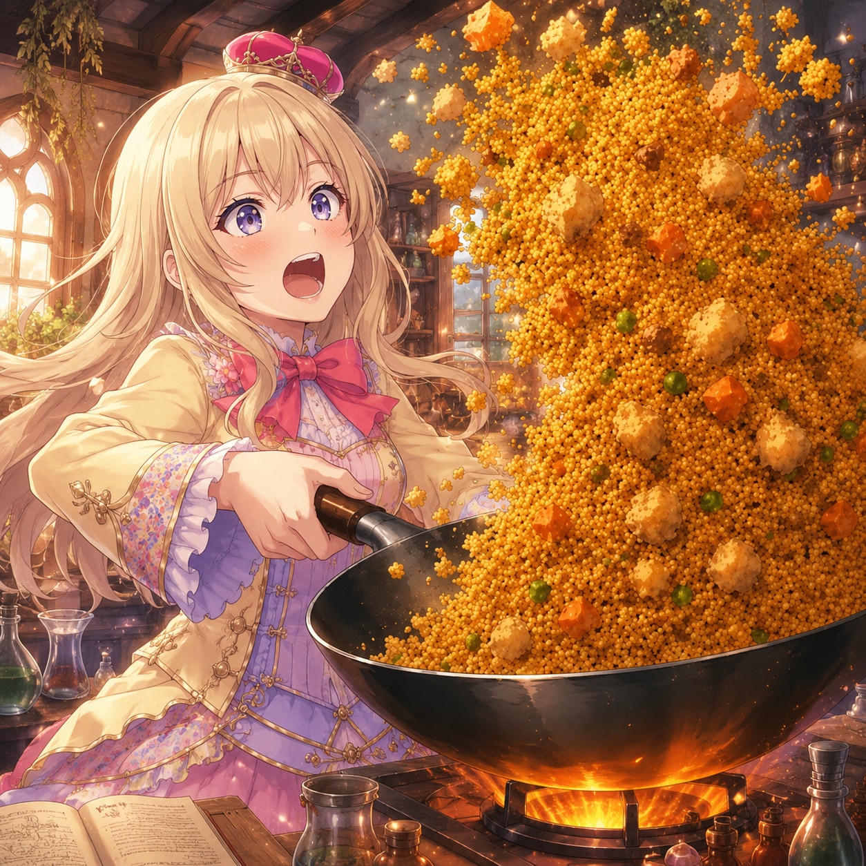 アトリエ主人公コスでラスト炒飯❗