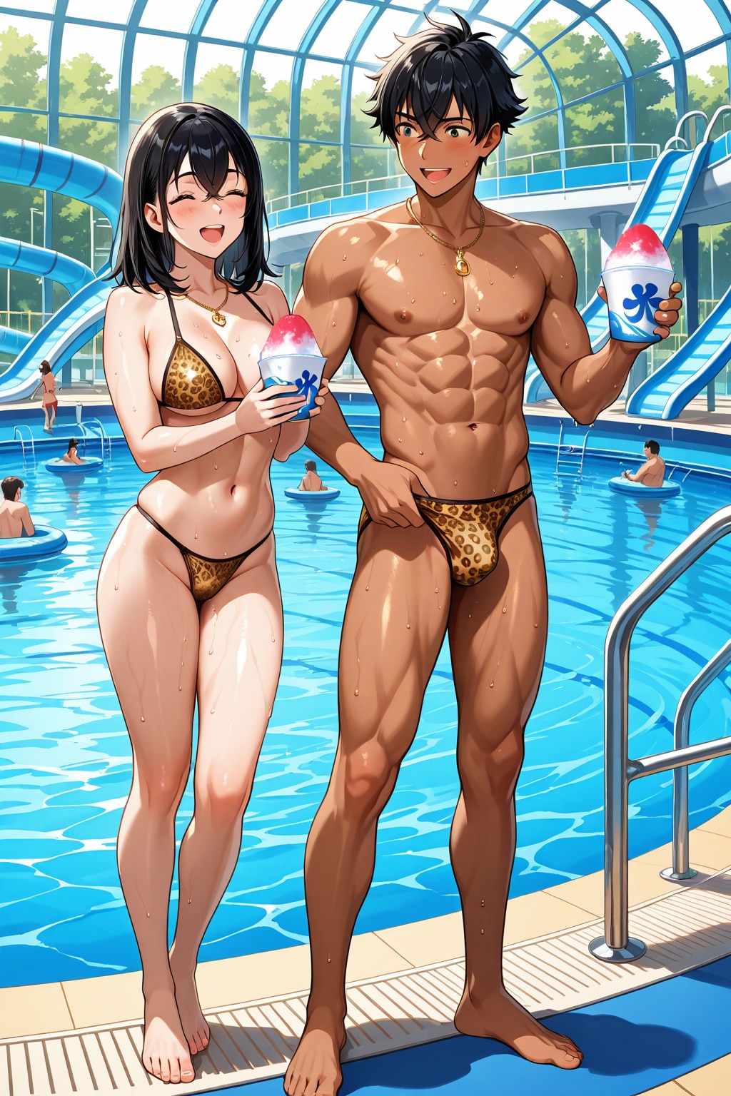 ヒョウ柄カップル49