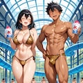ヒョウ柄カップル49 2枚目