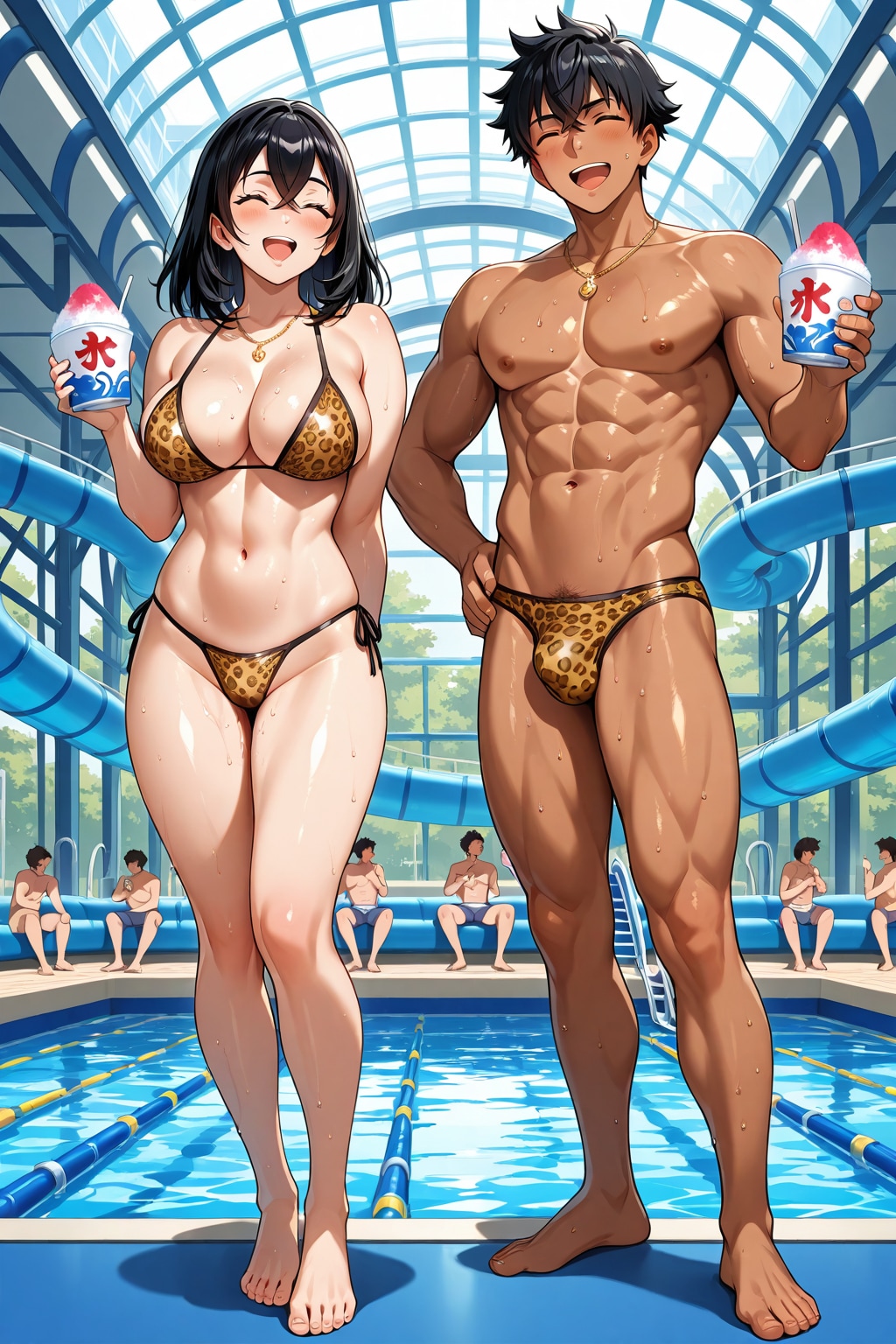 ヒョウ柄カップル49