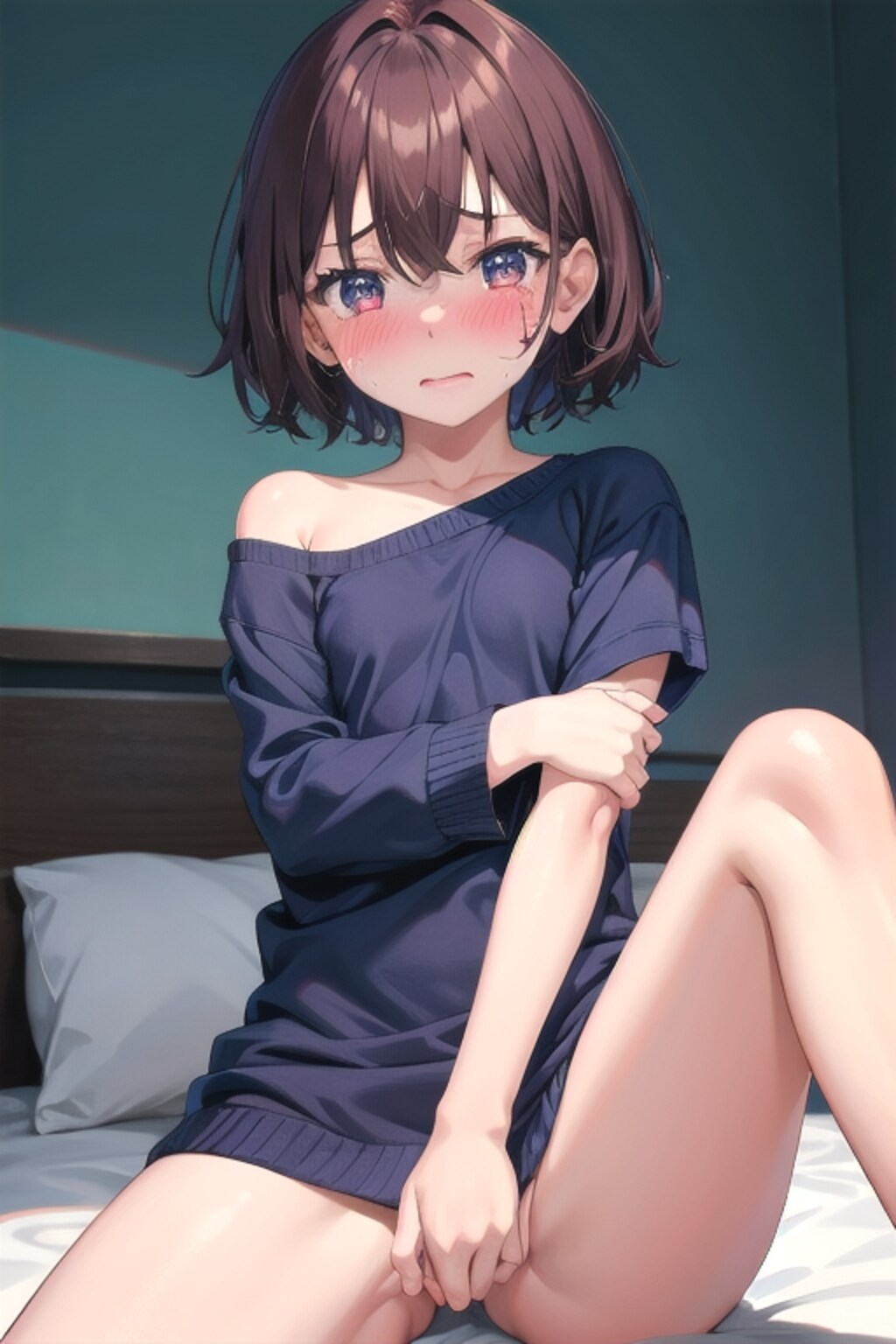 薄着を見られて恥ずかしい女の子