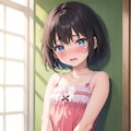 薄着を見られて恥ずかしい女の子 2枚目