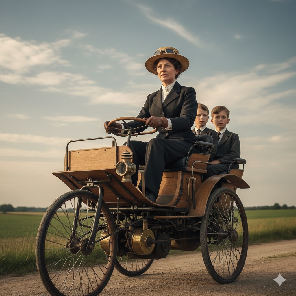 Women don't just give birth to babies. The woman who gave birth to a Mercedes.