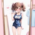 スク水を着るぎゃる子ちゃん 4枚目