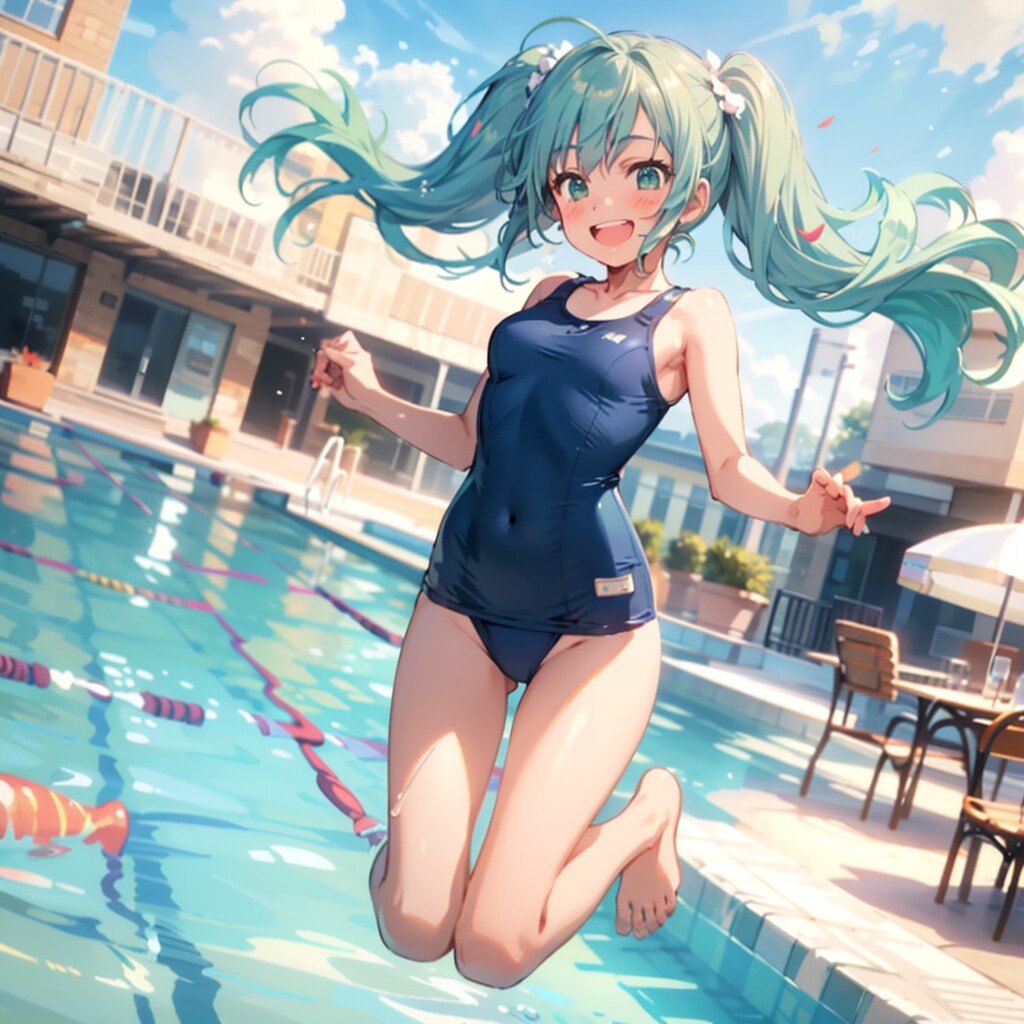 スク水ミクさん　TOPAZ使用