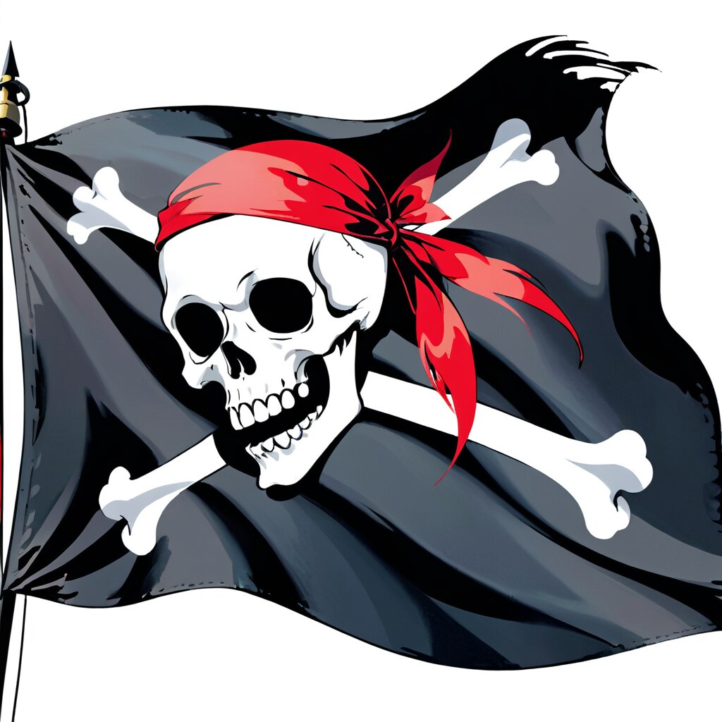 海賊旗のバンクシー風を目指した時の副産物２　20240325