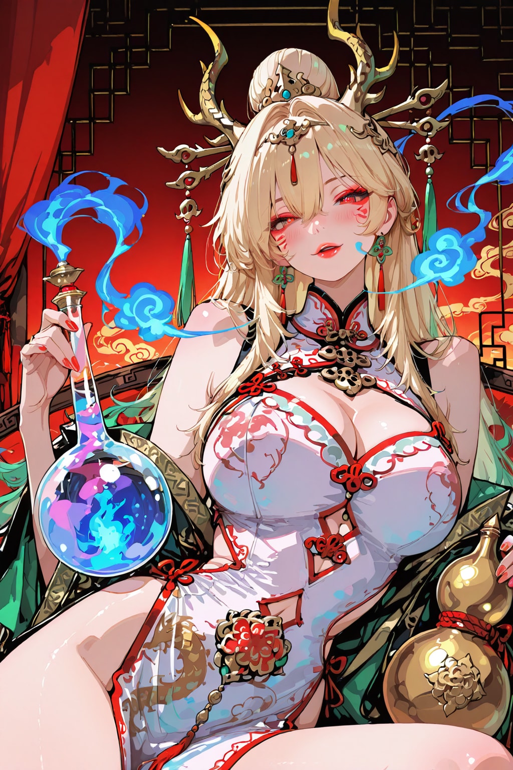 🍶【ほろ酔い妖怪】酔龍娘（ズイロン・ニャン）