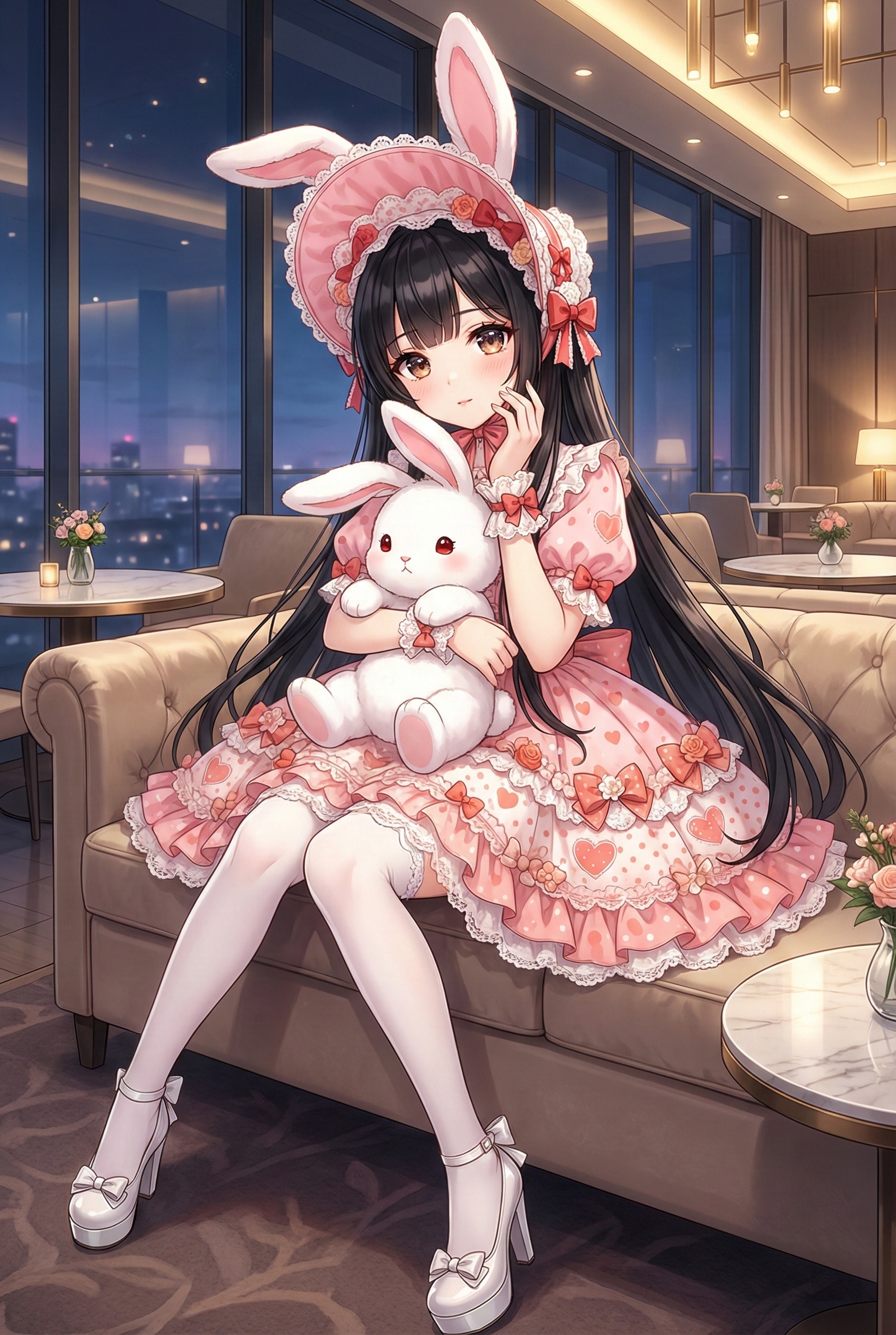 兎の宵闇懐 | の人気AIイラスト・グラビア