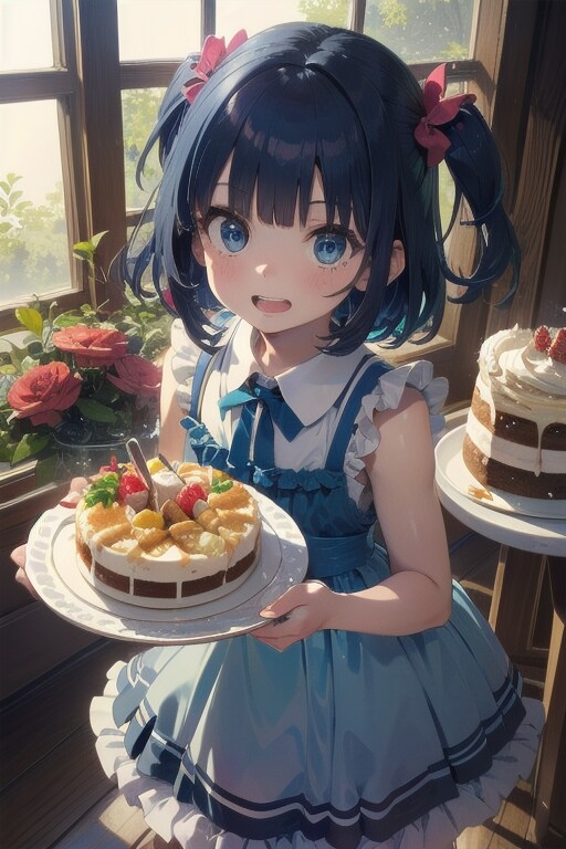 ケーキ🍰持ってきたよ、いーれーて🎵