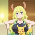 小林さんちのメイドラゴン「ルコア」🐲　ルコアとピカチュー！ 2枚目
