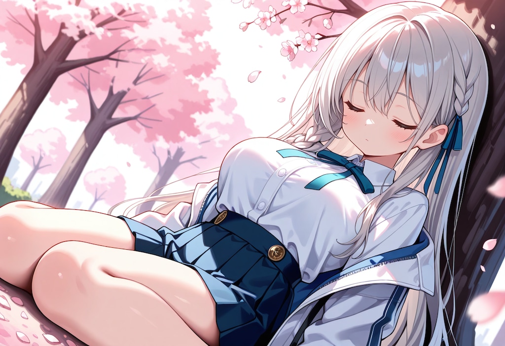 銀髪ちゃん・春眠