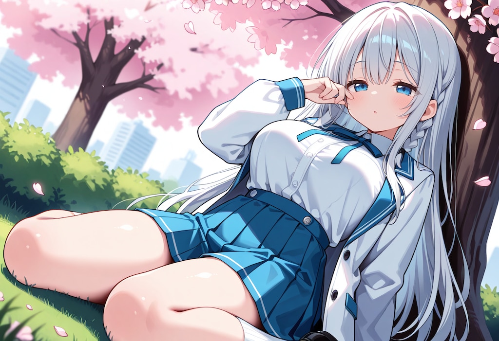 銀髪ちゃん・春眠