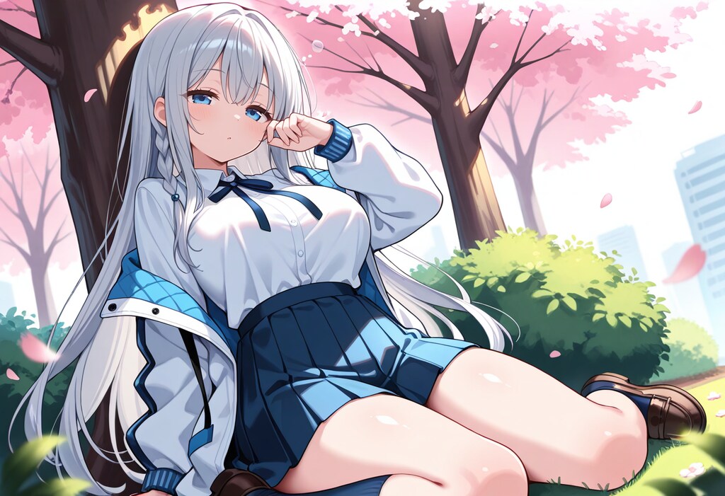 銀髪ちゃん・春眠