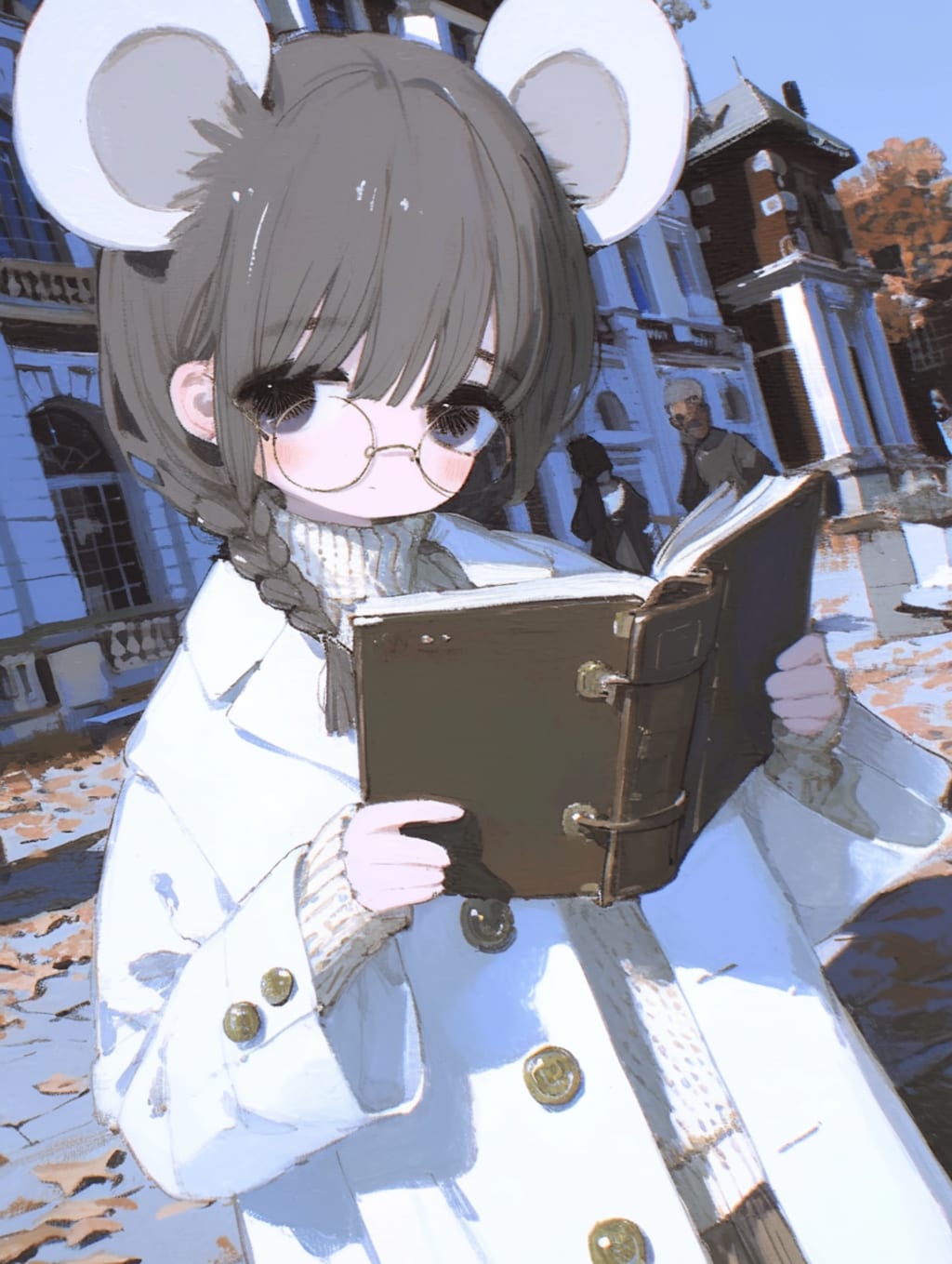 白コートファッション