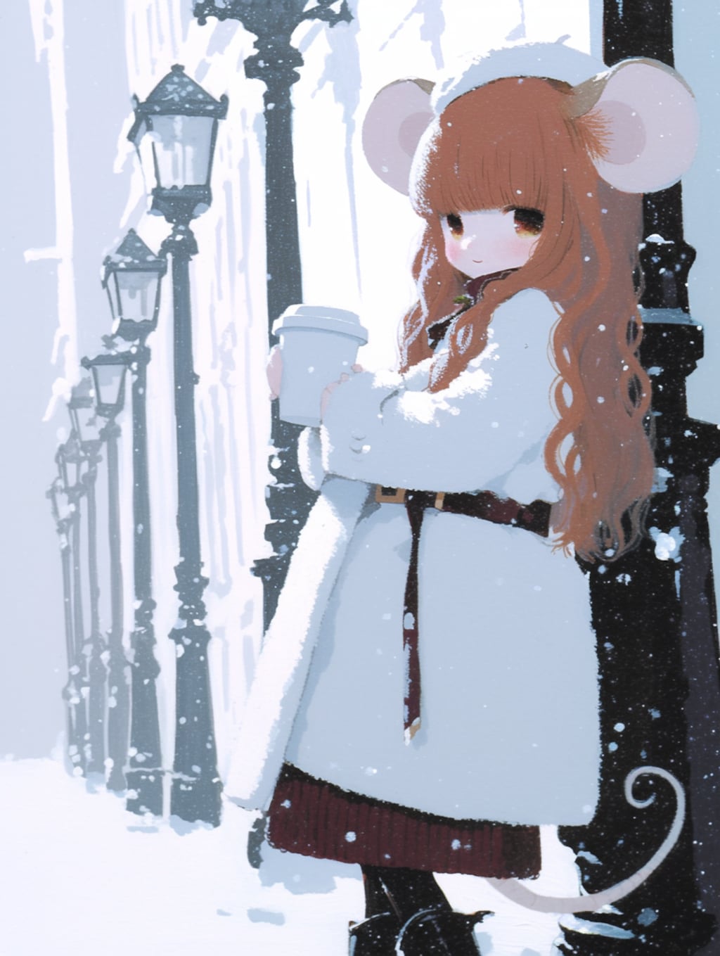 白コートファッション