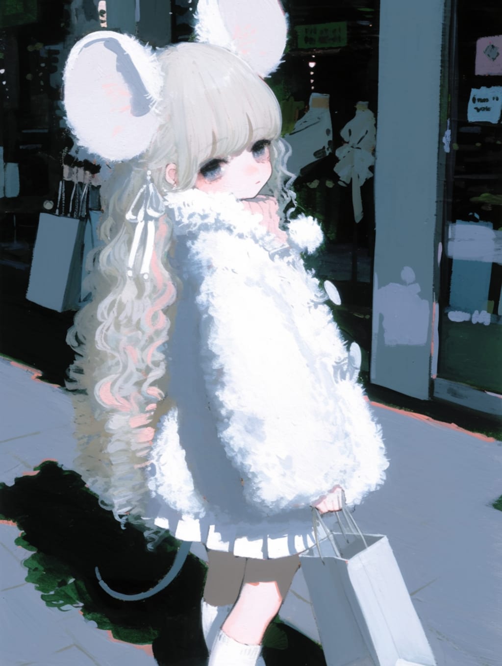 白コートファッション