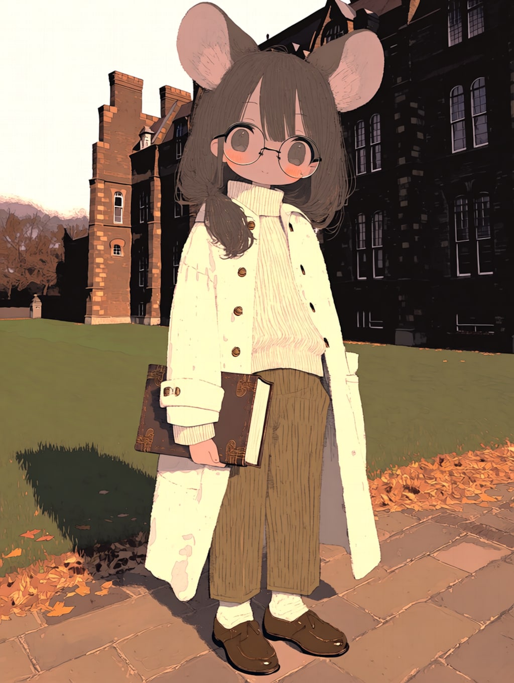 白コートファッション