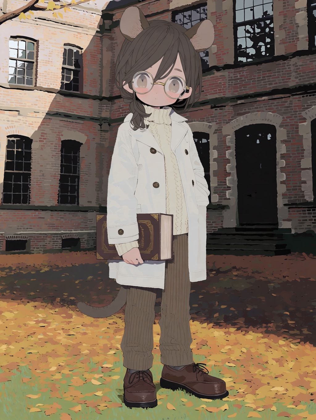 白コートファッション