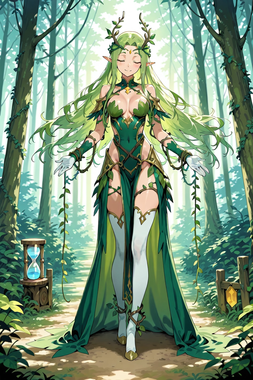 【習作】ドライアド　ー某キャラをイメージしてみたけどー | の人気AIイラスト・グラビア