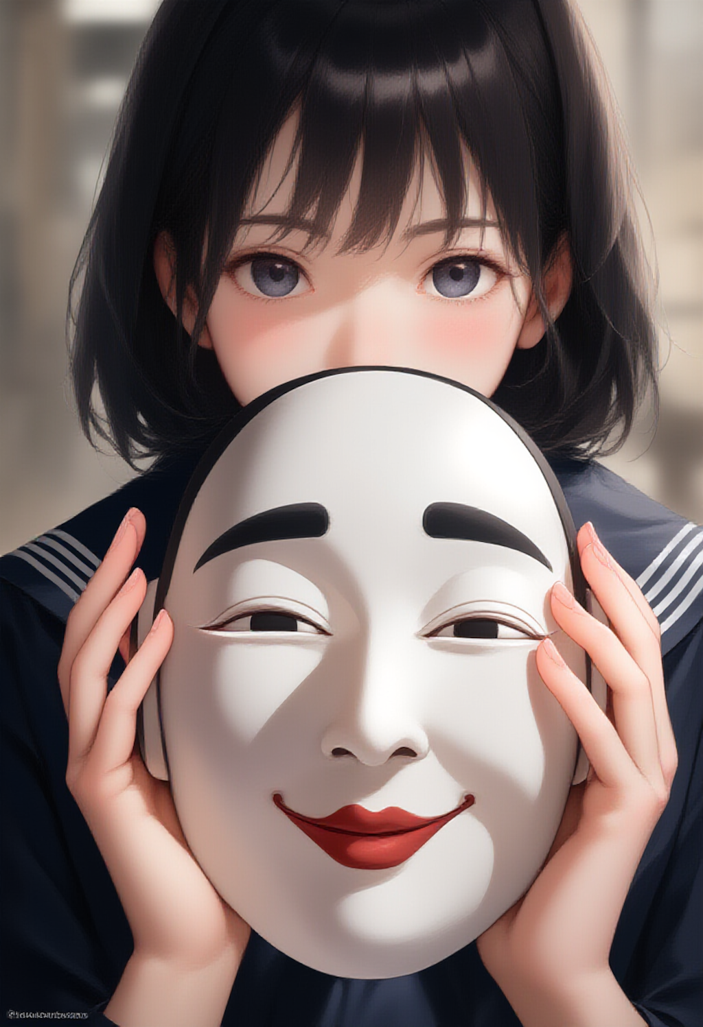 さて、今日の仮面はどれにしよう?