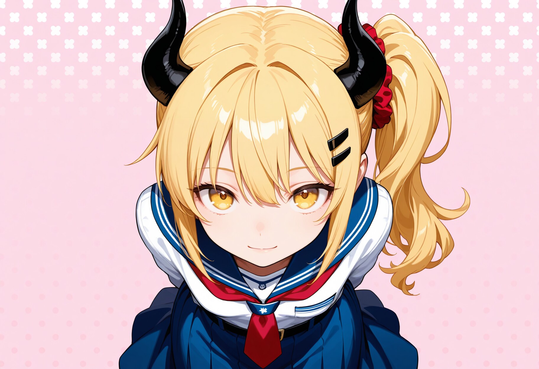 上目遣い女鬼高生さん