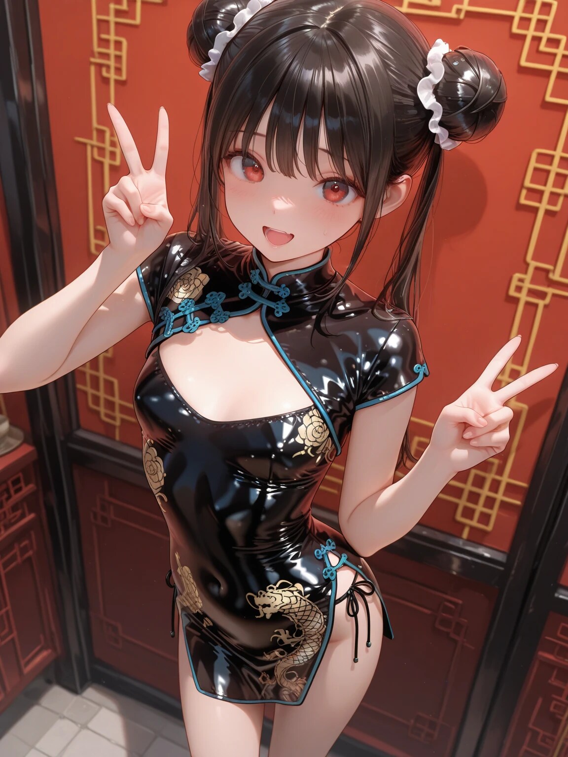 黒チャイナドレス