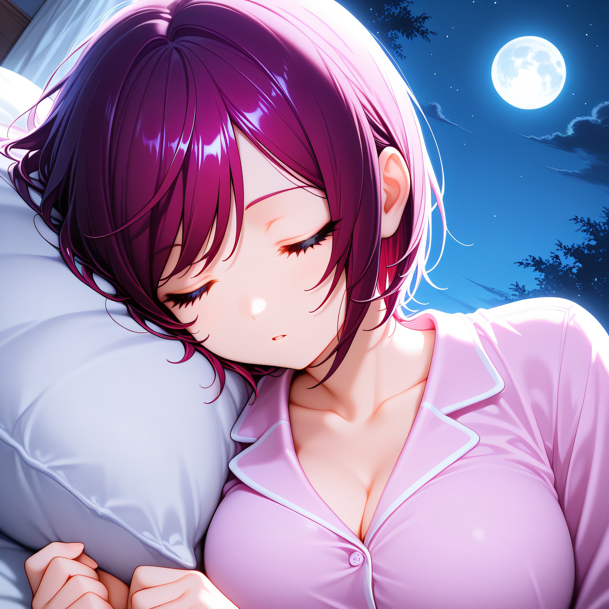 おやすみなさい（挨拶メイドの芽衣ちゃん） | の人気AIイラスト・グラビア