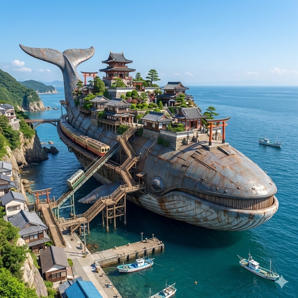 クジラ・タウン | の人気AIイラスト・グラビア