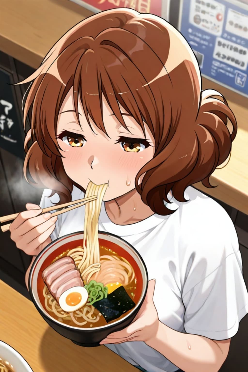 食べる久美子