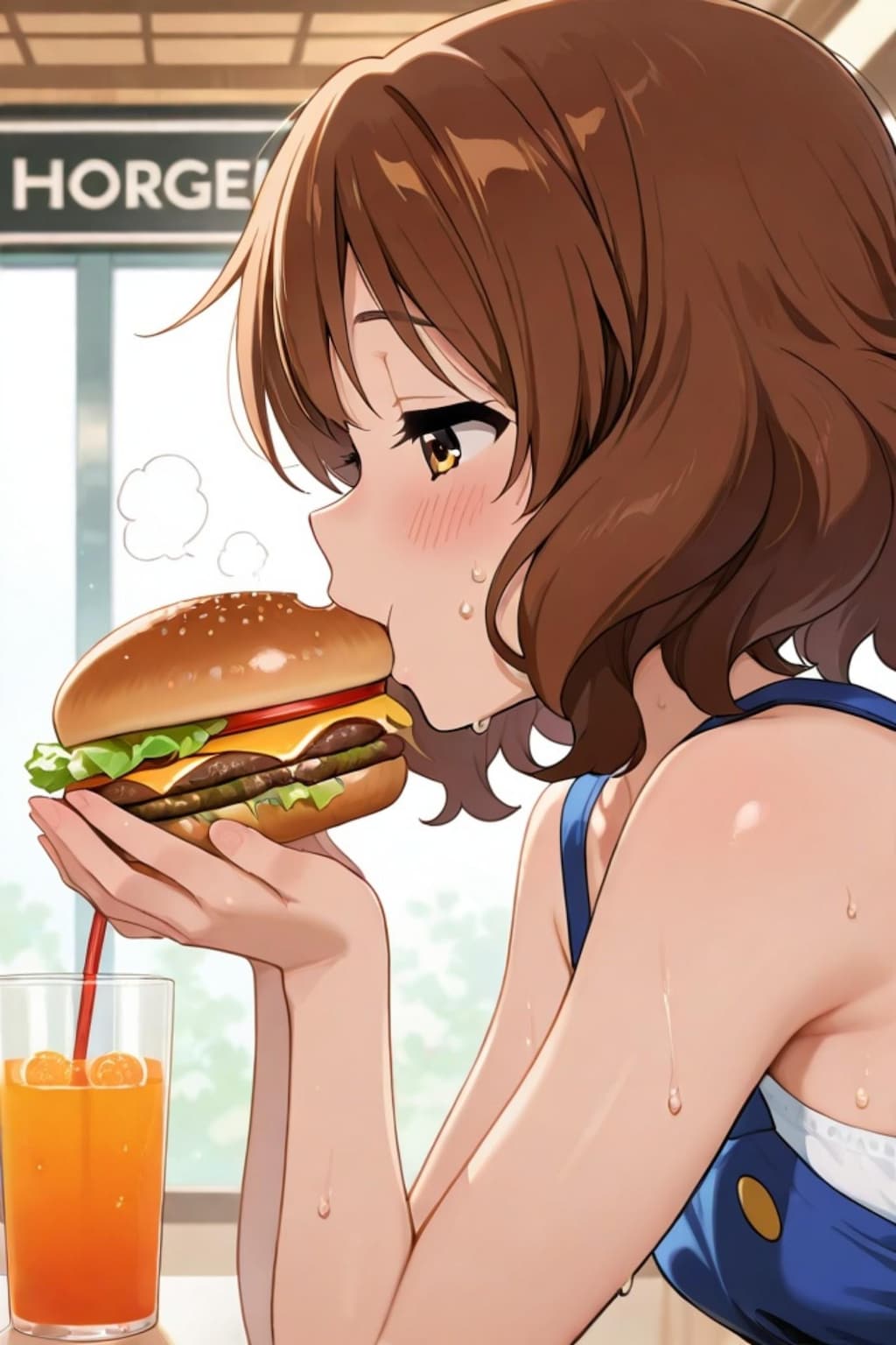 食べる久美子